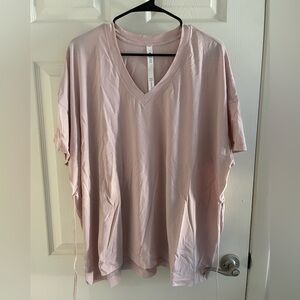 Lululemon V Neck T Shirt with tie